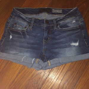 Aeropostale Ripped Jean Shorts